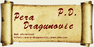 Pera Dragunović vizit kartica